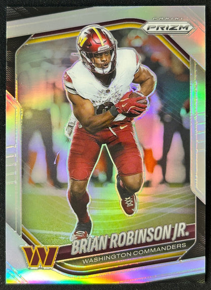 Brian Robinson Jr. 2025 Prizm Silver Commanders Sports Trading Cards