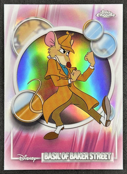 Basil of Baker Street 2026 Topps Chrome Disney Refractor The Great Mouse Detective Front