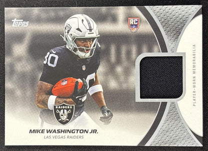 Mike Washington Jr. 2026 Topps NFL Rookie Material Raiders