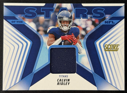 Calvin Ridley 2025 Panini Score Stars of the NFL Jersey Titans front