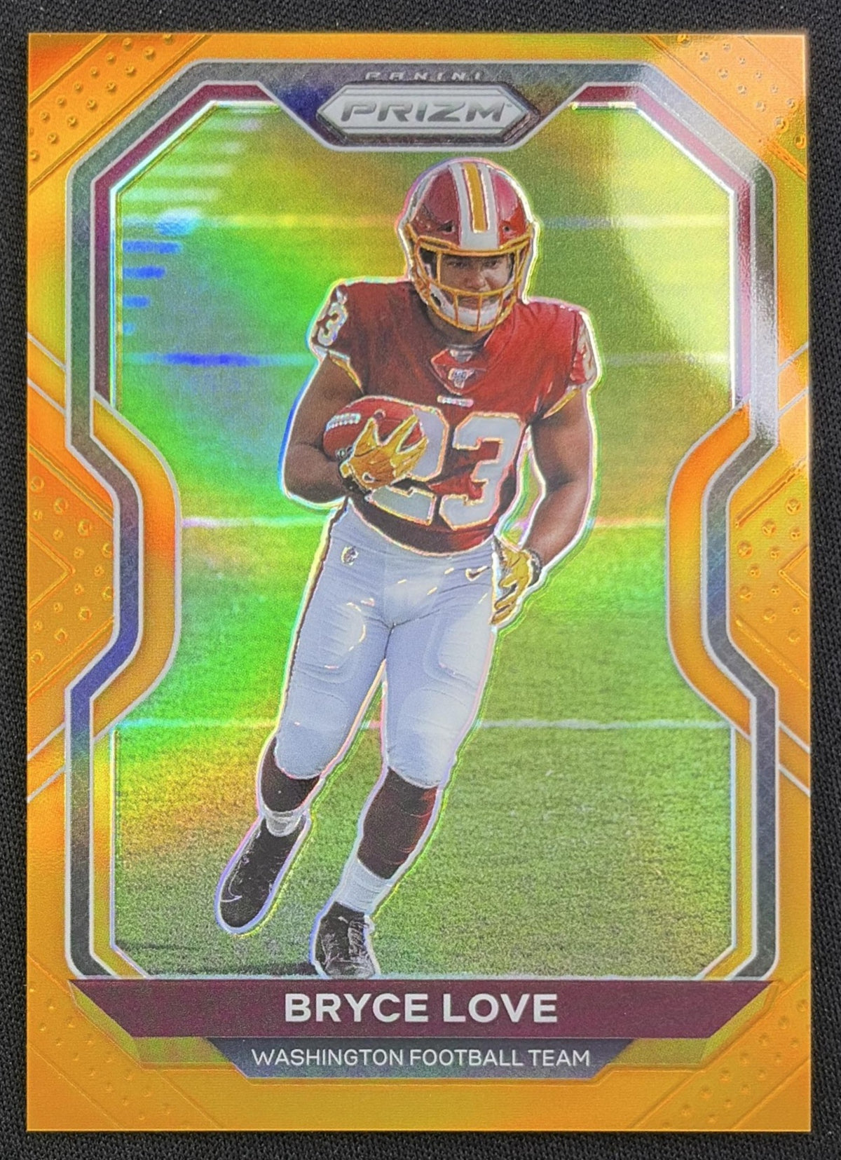 Bryce Love 2020 Panini Prizm Orange /249 Commanders