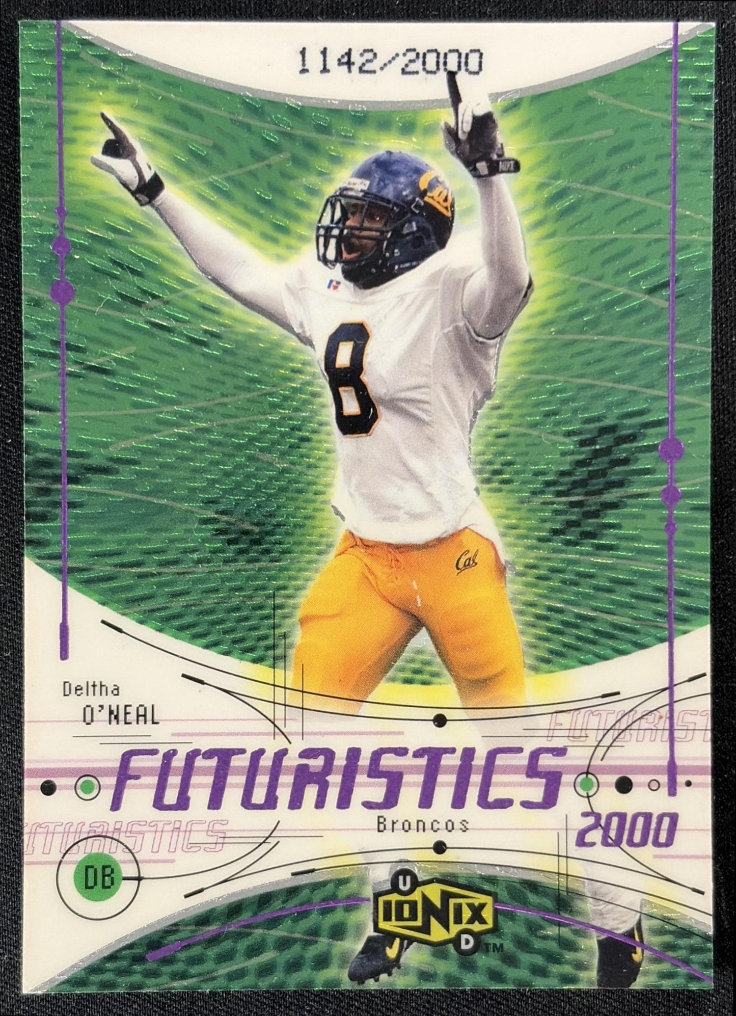 Deltha O'neal 2000 Upper Deck Ionix /2000 Broncos