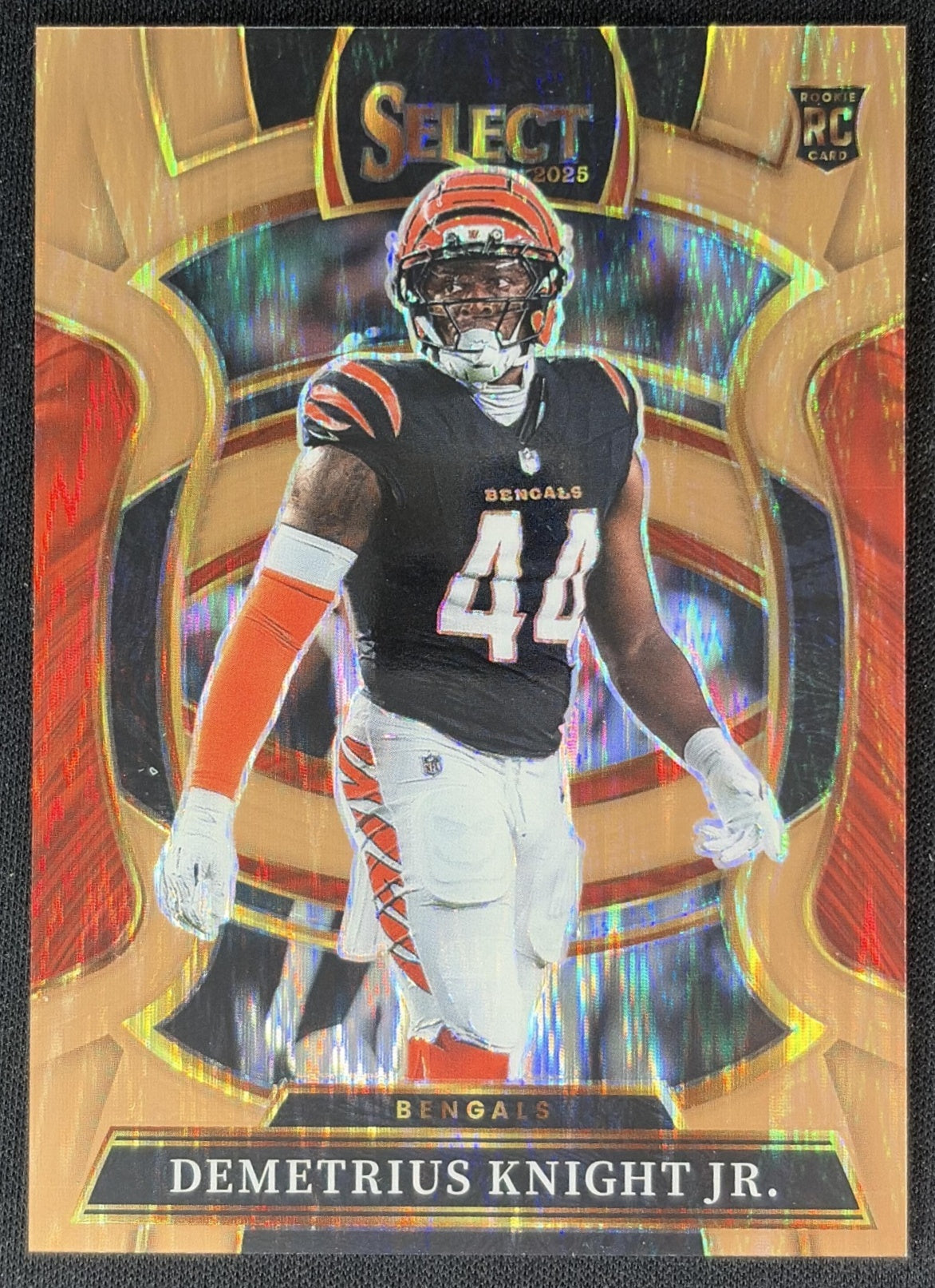 Demetrius Knight Jr. 2025 Select Concourse Copper Prizm Shock /899 Bengals Sports Trading Cards