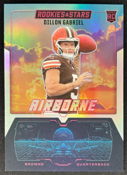 Dillon Gabriel 2025 Rookies & Stars Airborne Silver Browns Sports Trading Card