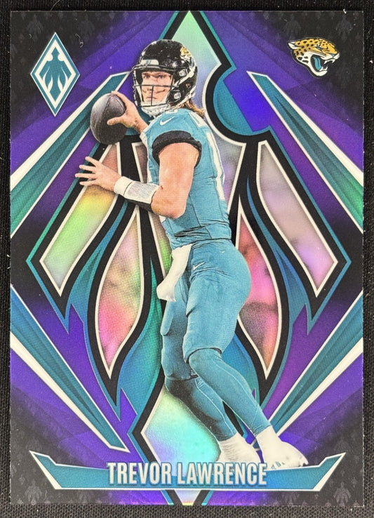 Trevor Lawrence 2024 Panini Phoenix Purple Fade Jaguars Sports Trading Cards