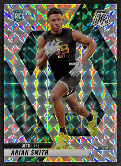 Arian Smith 2025 Mosaic Rookies Mosaic Prizm Jets Sports Trading Card