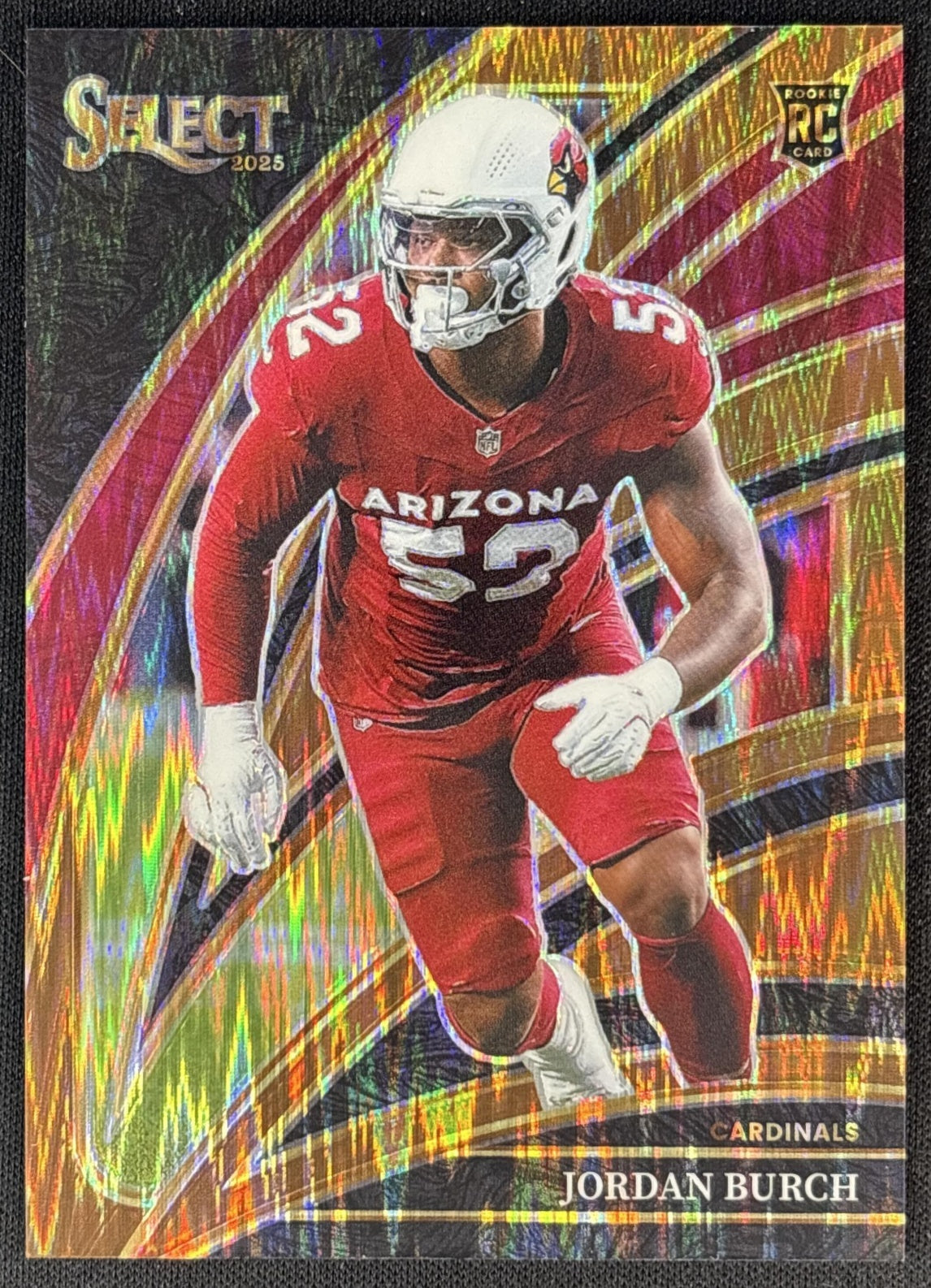 Jordan Burch 2025 Panini Select Club Level Copper Prizm Shock /899 Cardinals