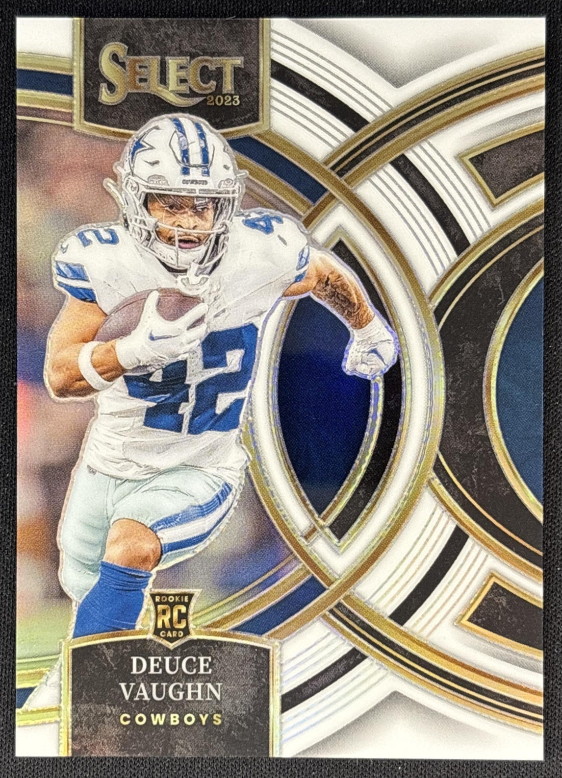 Deuce Vaughn 2023 Panini Select White Prizms /35 Cowboys front