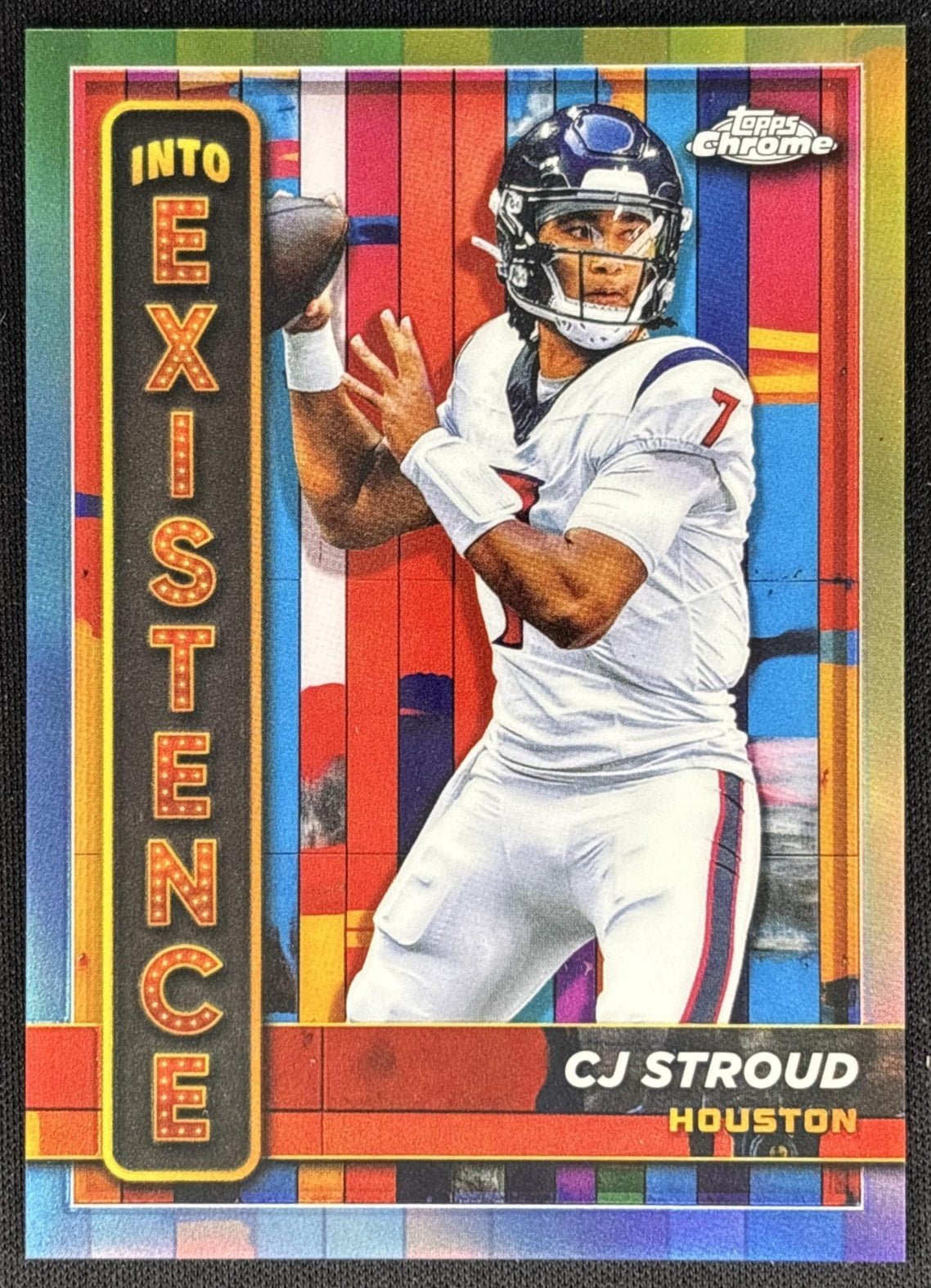 CJ Stroud 2024 Topps Chrome Into Existence Texans Sports Trading Card