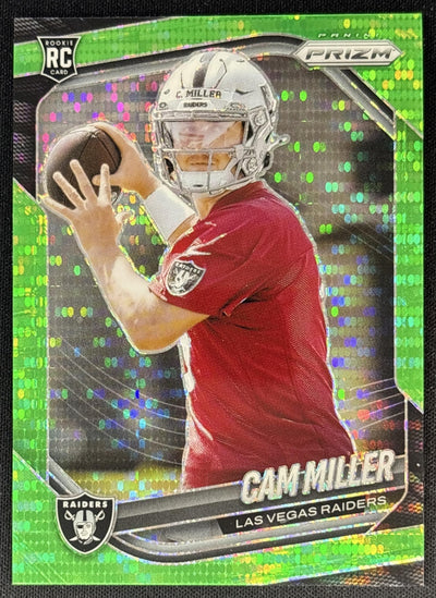 Cam Miller 2025 Panini Prizm Neon Green Pulsar Raiders Default Title Sports Trading Cards