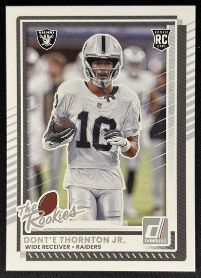 Dont'e Thornton Jr 2025 Panini Donruss Rookies & Highlights Raiders Sports Trading Cards