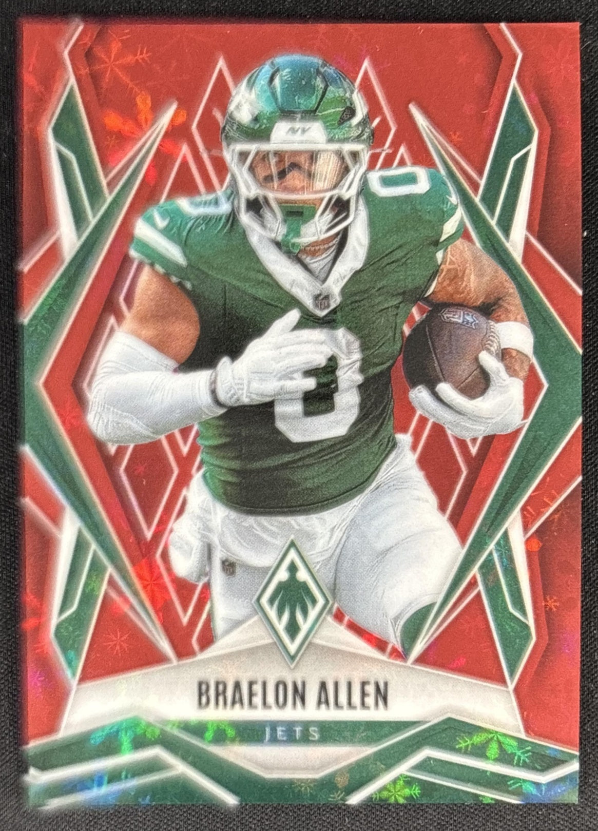 Braelon Allen 2025 Panini Phoenix Red Winter Prizm /399 Jets