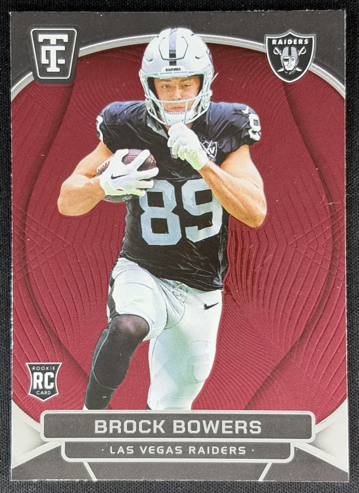 Brock Bowers 2024 Panini Totally Certified Rookies Mirror Maroon Raiders Sports Trading Cards