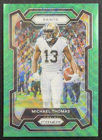 Michael Thomas 2023 Panini Prizm Green Wave Saints