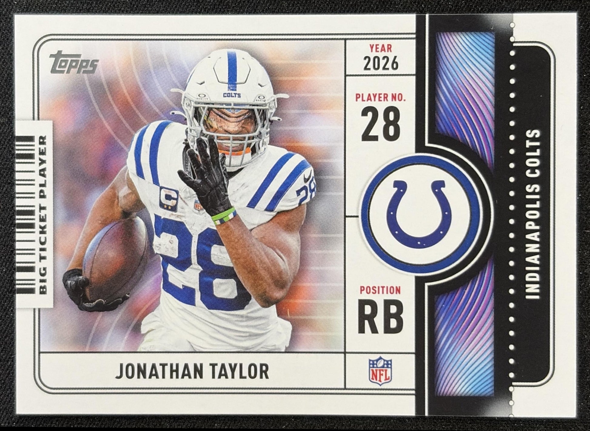 Jonathan Taylor 2026 Topps Big Ticket Players Colts front