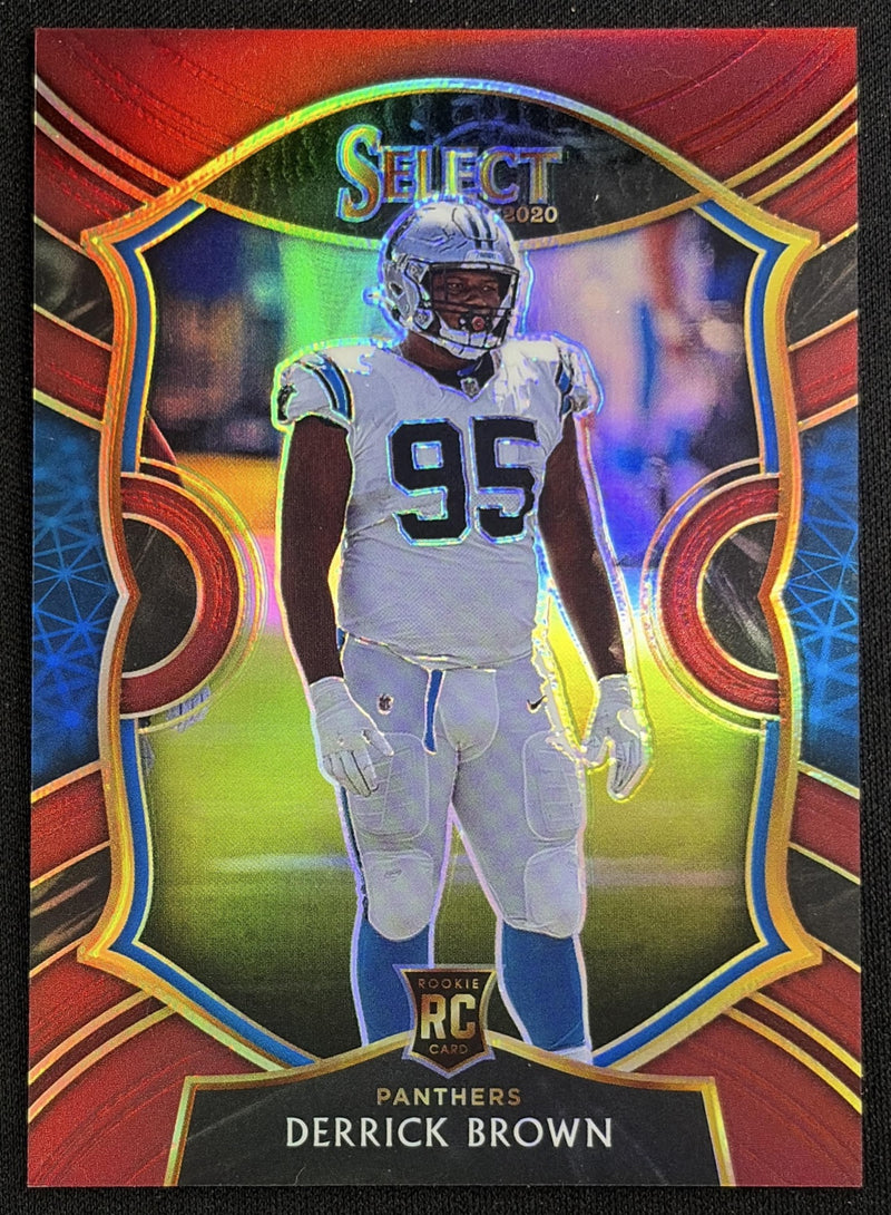 Derrick Brown 2020 Panini Select Maroon Prizm /149 Panthers