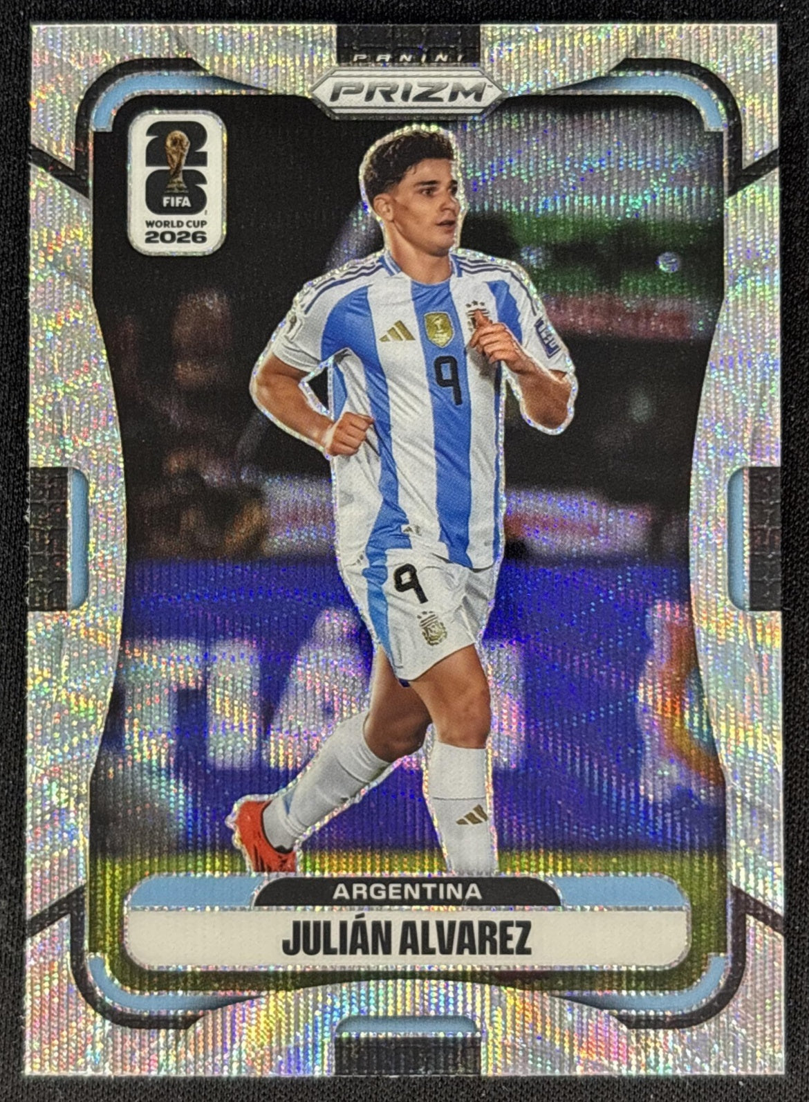 Julian Alvarez 2026 Panini Prizm World Cup Wave Argentina Soccer