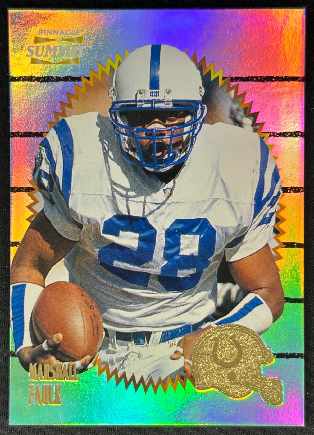 Marshall Faulk 1996 Pinnacle Summit Colts Sports Trading Cards