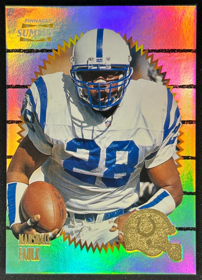 Marshall Faulk 1996 Pinnacle Summit Colts Sports Trading Cards