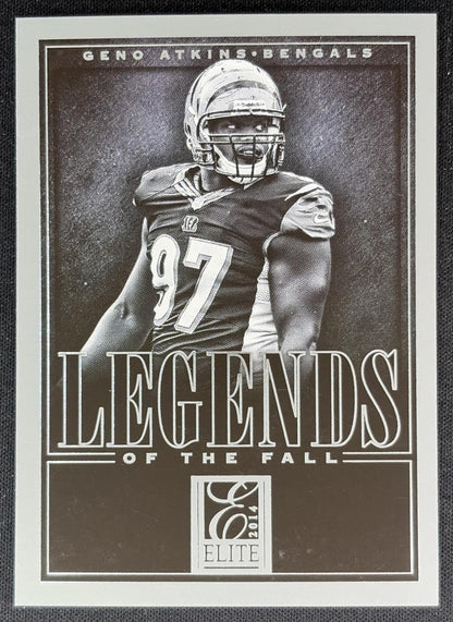 Geno Atkins 2014 Panini Elite Legends of the Fall Silver Bengals - Front