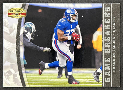 Brandon Jacobs Game Breakers /250 Giants Sports Trading Cards