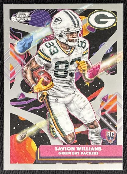 Savion Williams 2025 Topps Cosmic Chrome Packers