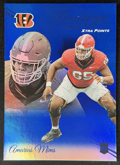 Zack Moss 2024 Panini Prestige Green Xtra Points /299 Bengals front