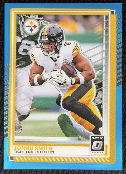 Jonnu Smith 2025 Panini Donruss Optic Aqua Prizm /349 Steelers Sports Trading Cards