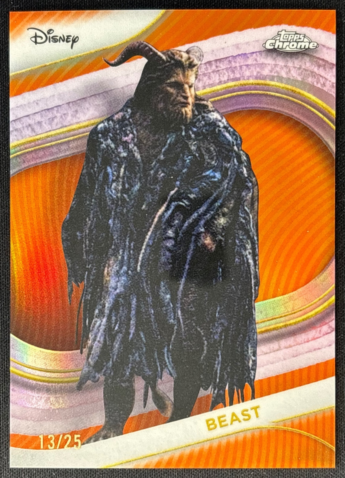 Beast 2025 Chrome Disney Orange Refractor /25 (Front) | Wayne Collection