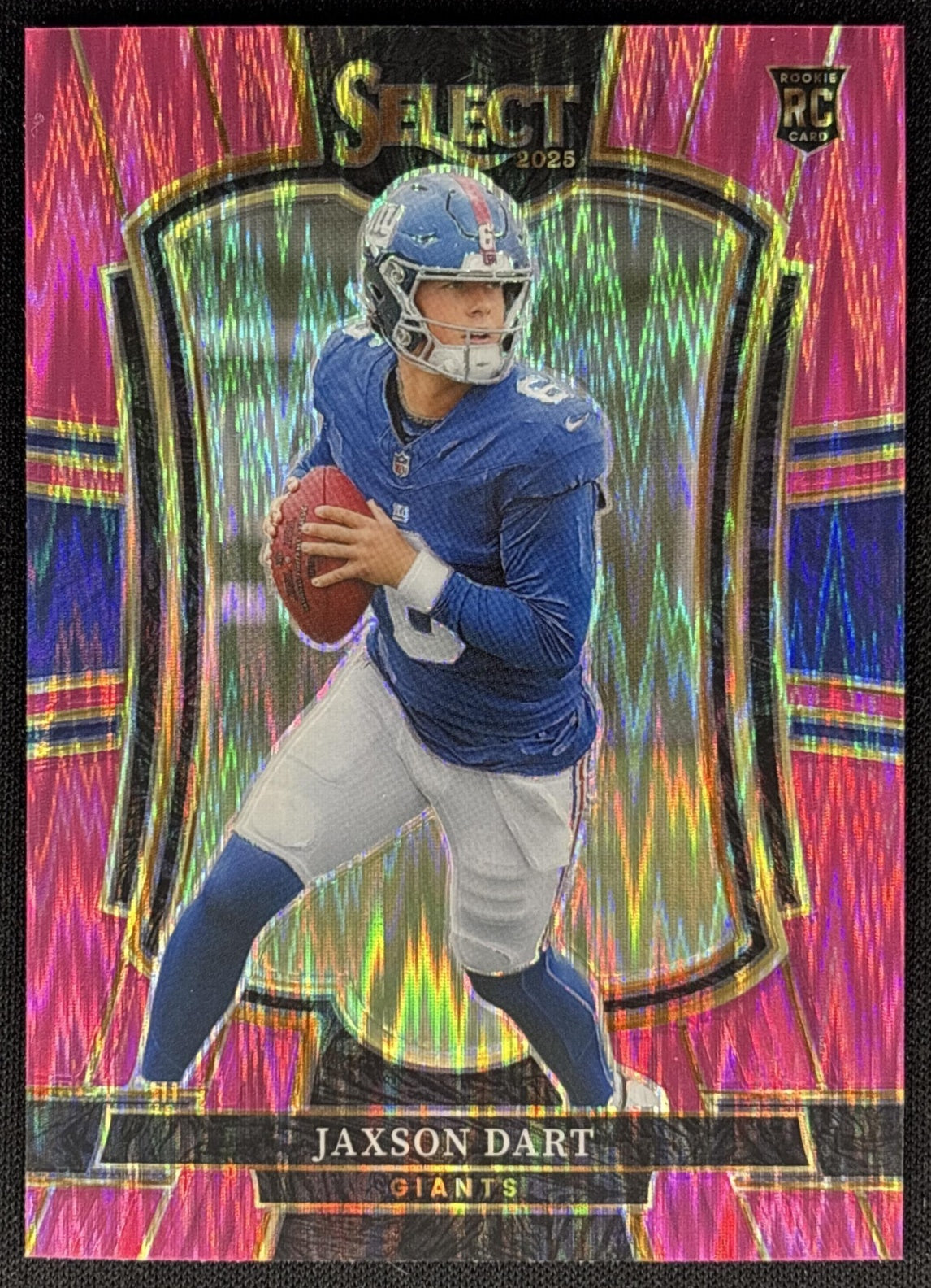 Jaxson Dart 2025 Panini Select Premier Level Pink Prizm Shock Giants Default Title Sports Trading Cards