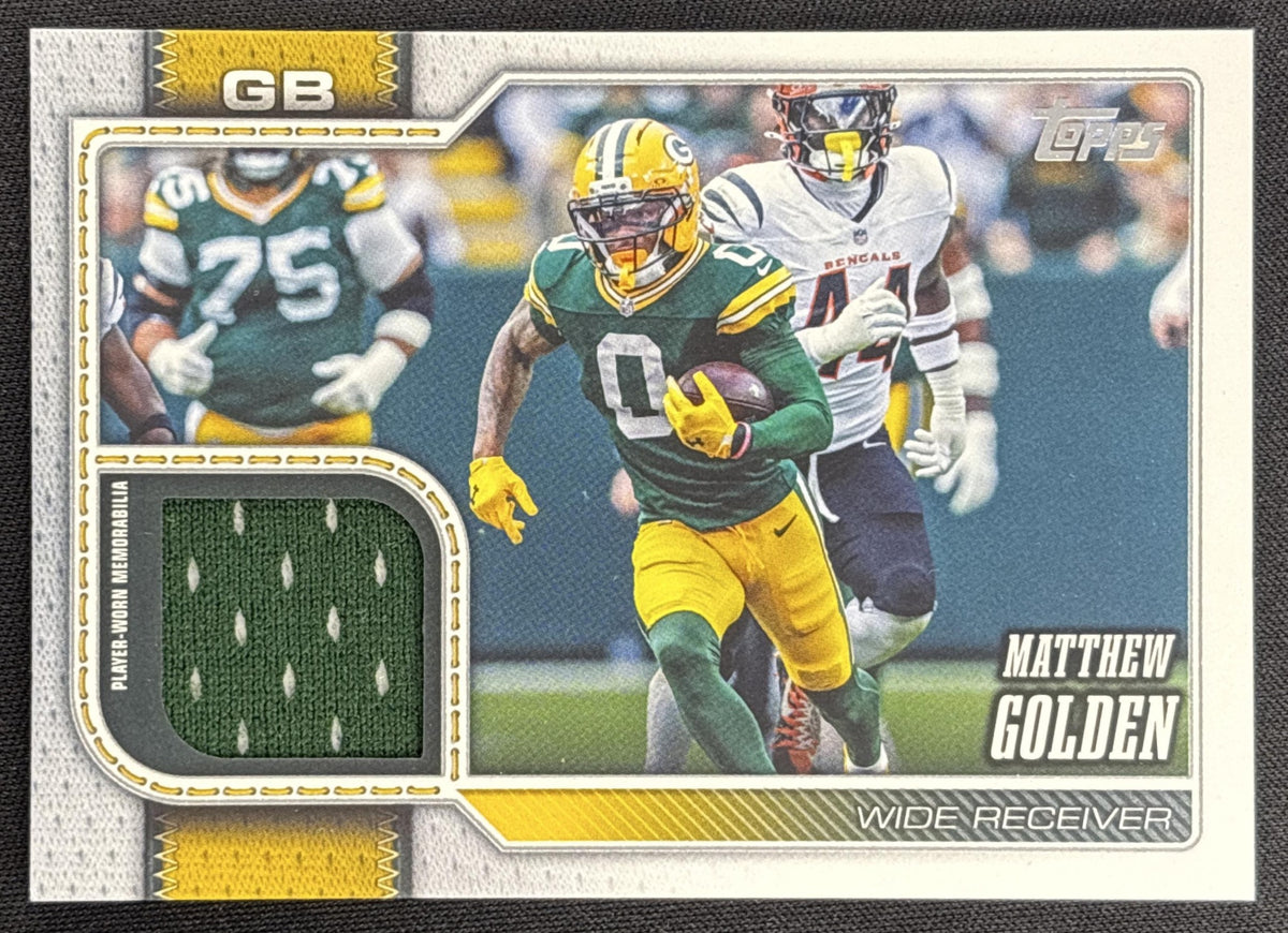 Matthew Golden 2026 Topps Real One Relic Packers