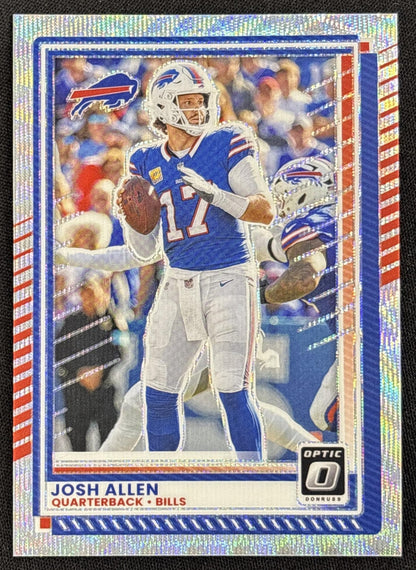 Josh Allen 2025 Panini Donruss Optic Wave Prizm /300 Bills