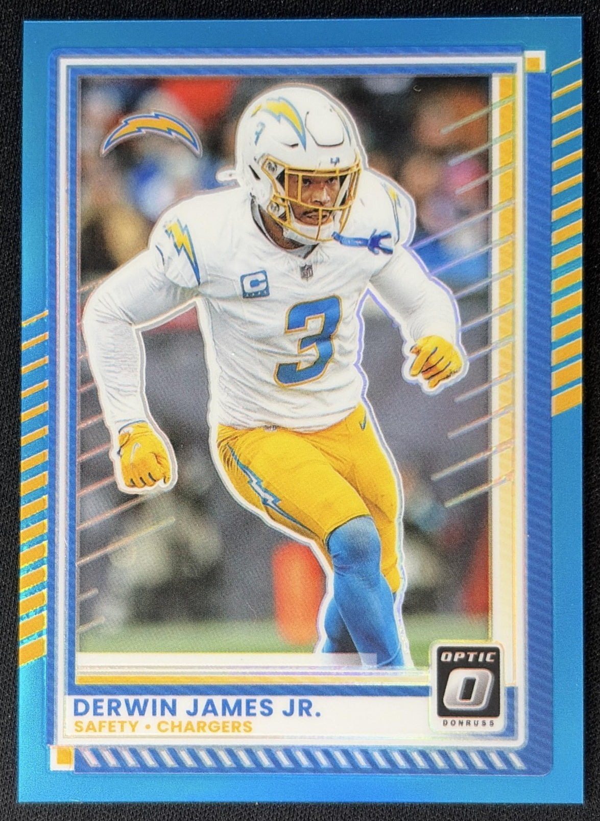Derwin James Jr. 2025 Panini Donruss Optic Aqua Prizm /349 Chargers Default Title Sports Trading Cards