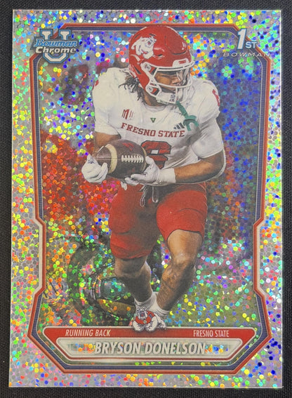 Bryson Donelson 2026 Bowman Chrome Prospects Speckle Refractor Bulldogs