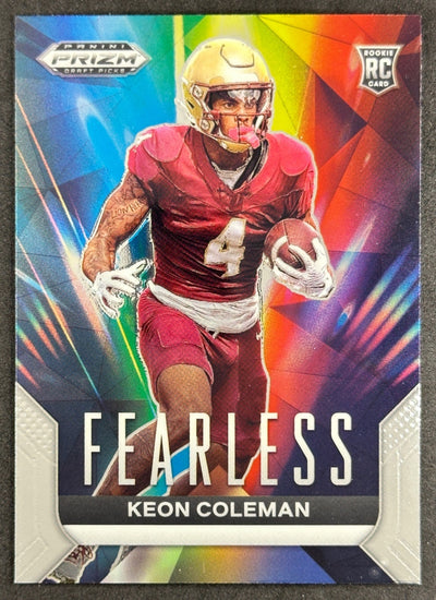 Keon Coleman 2024 Panini Prizm Collegiate Draft Picks Fearless Seminoles Bills Default Title Sports Trading Cards