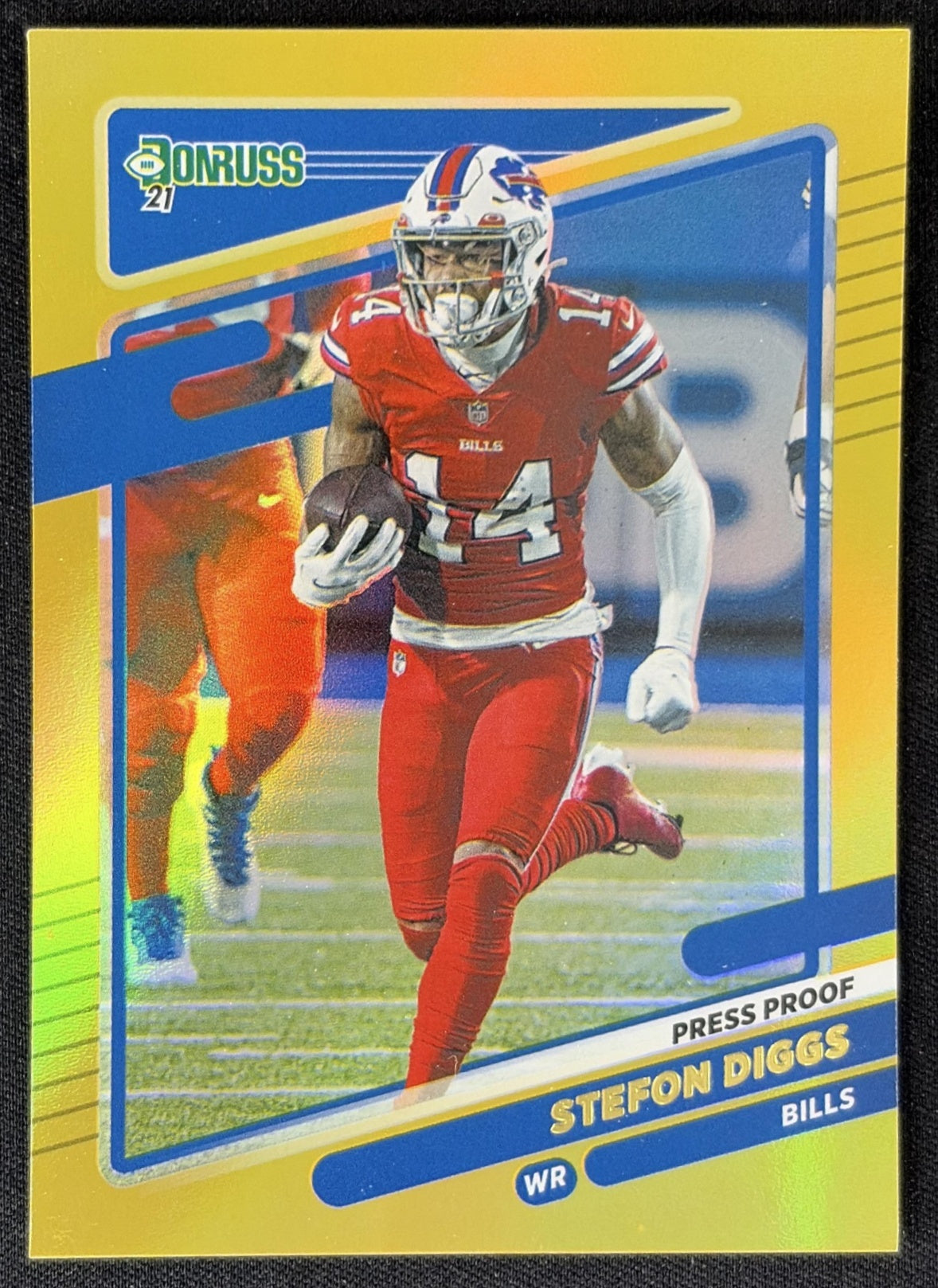 Stefon Diggs 2021 Panini Donruss Press Proof Premium Bills - Buffalo Bills
