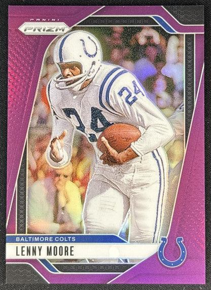 Lenny Moore 2024 Panini Prizm Purple /125 Front