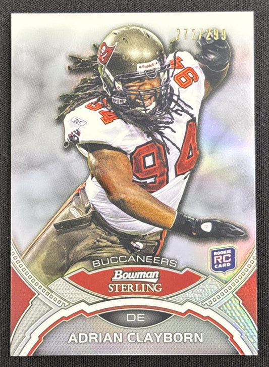 Adrian Clayborn 2011 Bowman Sterling Refractor /299 Buccaneers