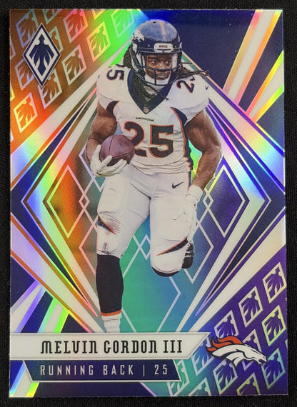 Melvin Gordon III 2020 Panini Phoenix Color Burst Broncos - front