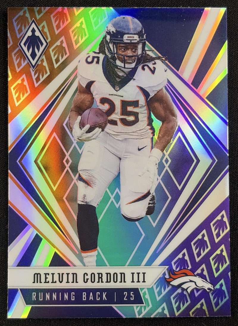 Melvin Gordon III 2020 Panini Phoenix Color Burst Broncos