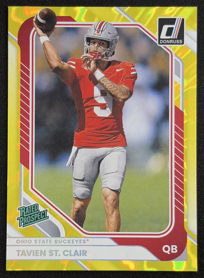 Tavien St. Clair 2026 Panini Donruss Lighting Buckeyes Sports Trading Card