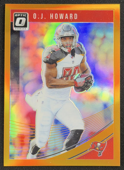 O.J. Howard 2018 Panini Donruss Optic Orange Prizm /199 Buccaneers Sports Trading Card