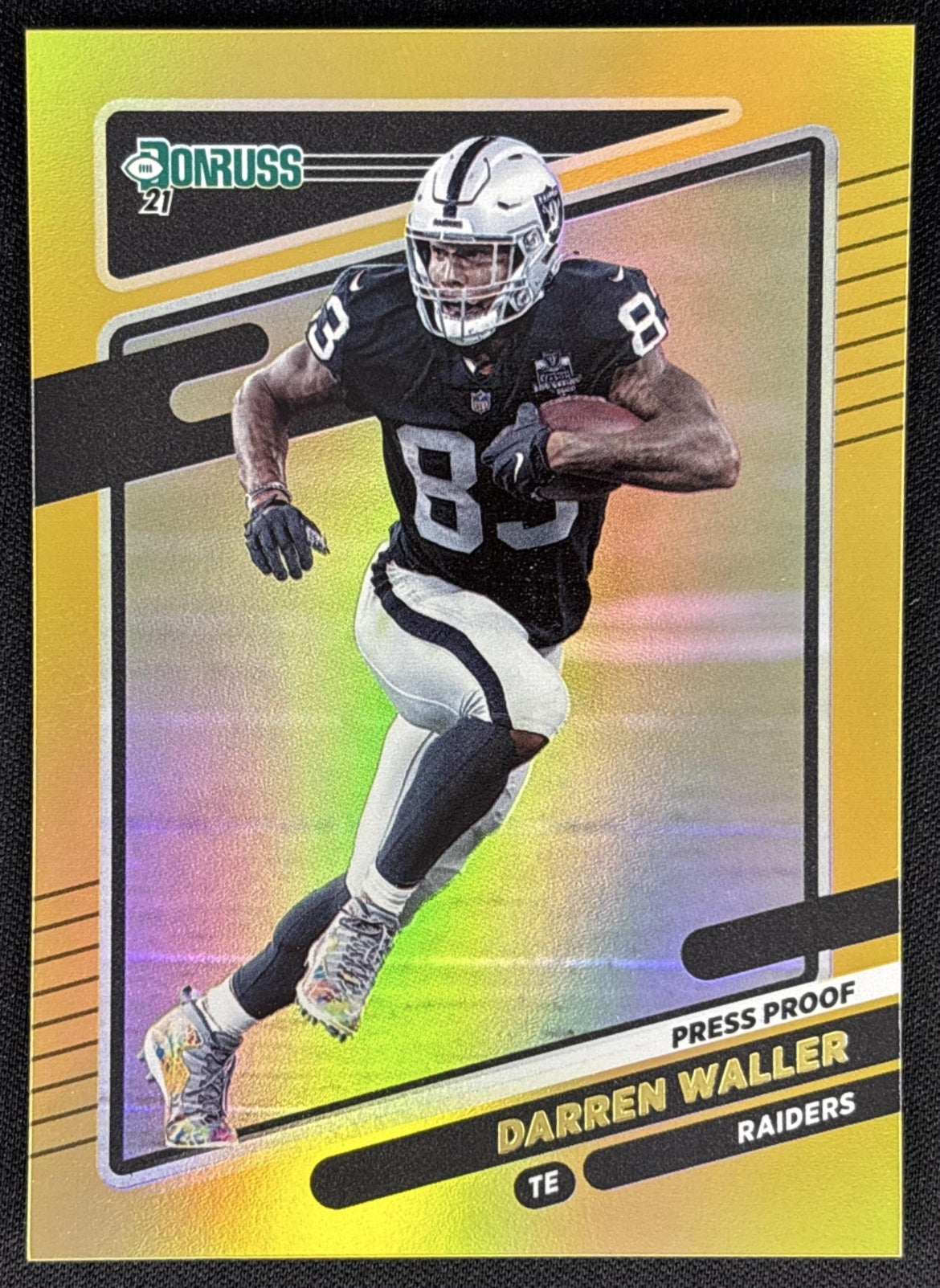 Darren Waller 2021 Panini Donruss Press Proof Premium Raiders