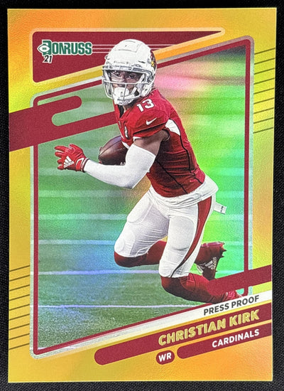Christian Kirk 2021 Panini Donruss Press Proof Premium Cardinals Sports Trading Card