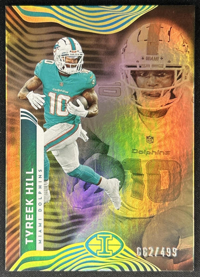 Tyreek Hill 2022 Panini Illusions Trophy Collection Bronze /499 Dolphins Football