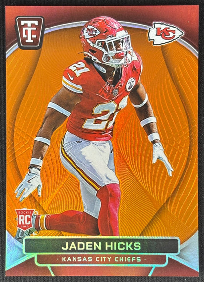 Jaden Hicks 2024 Prizm Blue Ice /99 Chiefs - Front