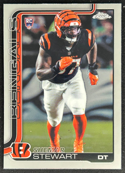 Shemar Stewart 2025 Topps Chrome Rookie Bengals Sports Trading Cards
