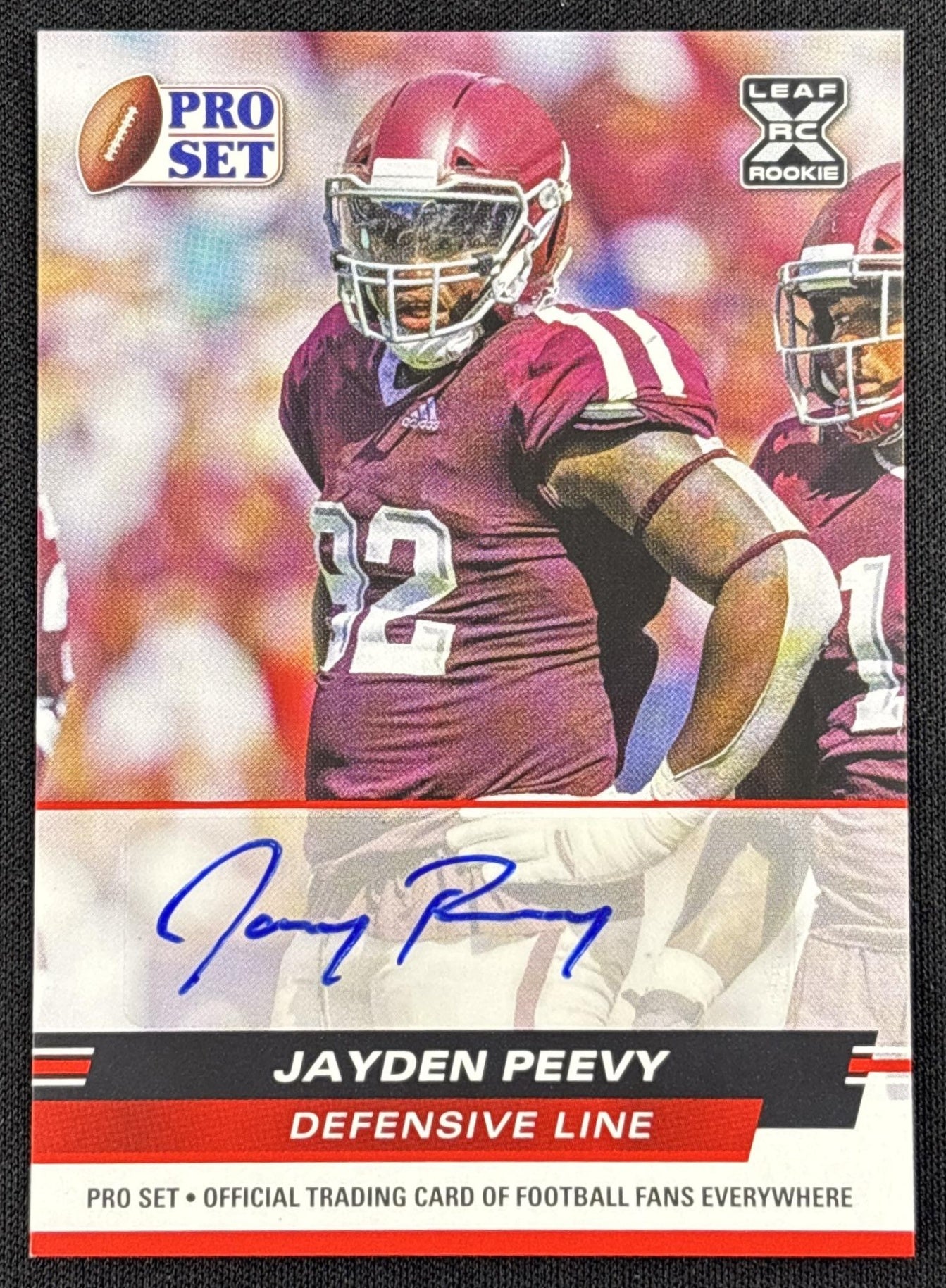Jayden Peevy 2022 Pro Set Draft Auto Aggies