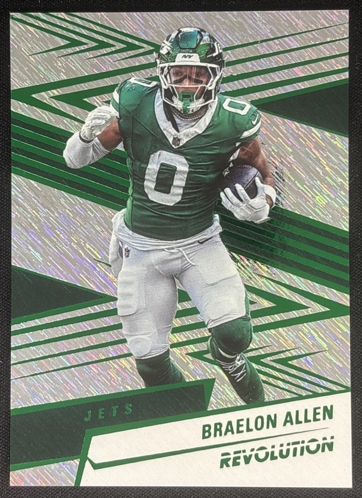 Braelon Allen 2025 Panini Revolution Green Storm /699 Jets New York Jets Default Title Sports Trading Cards