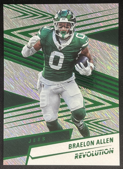 Braelon Allen 2025 Panini Revolution Green Storm /699 Jets New York Jets Default Title Sports Trading Cards
